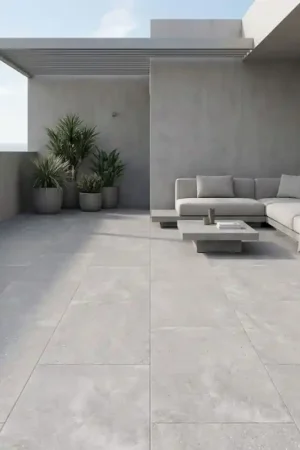 Offre Spéciale Carrelage antidérapant Vida ACERO 60x120 effet béton gris